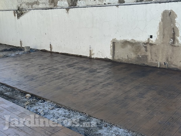 Concreto Estampado para Terrazas y banquetas
