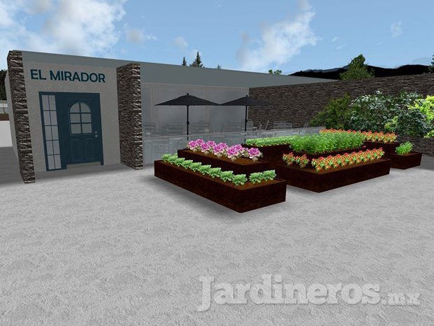 Diseño de huerto e invernadero Restaurante El Mirador