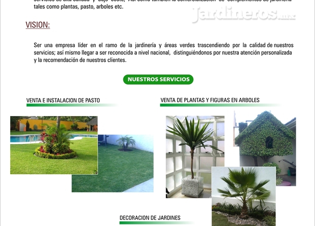 Carta presentación jardinería