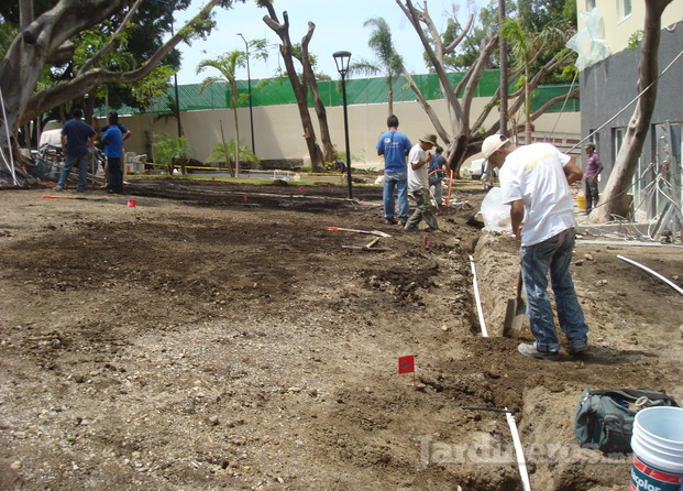 Trabajos de riego